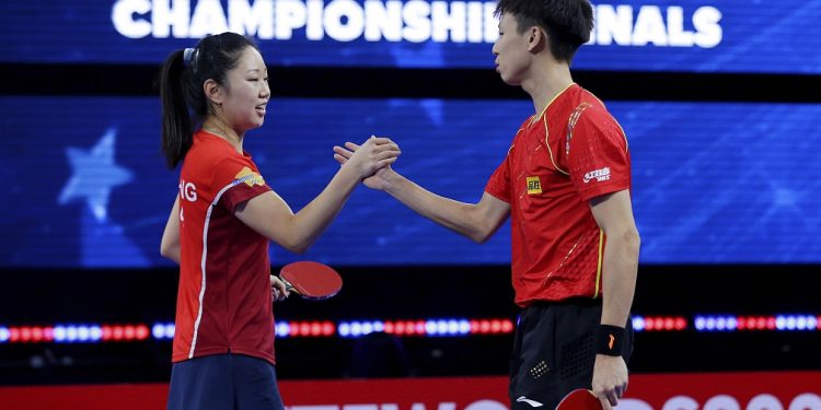 China-US pair advances in mixed doubles at world table tennis championship