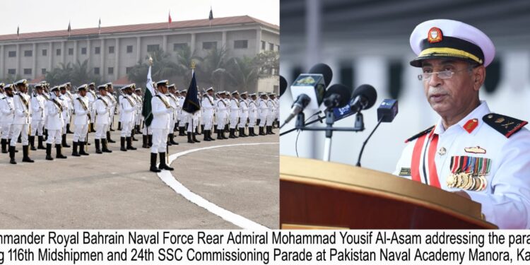 116TH Midshipmen, 24th Short Service Commissioning parade held at Pakistan Naval Academy