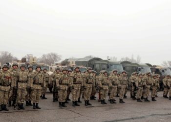 CSTO member-state Kyrgyz peacekeepers leaving protest-hit Kazakhstan