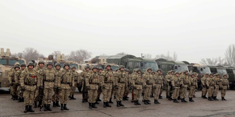 CSTO member-state Kyrgyz peacekeepers leaving protest-hit Kazakhstan