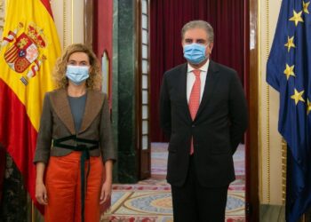 Pakistan FM Qureshi meets Spain’s head of deputies’ congress in Madrid