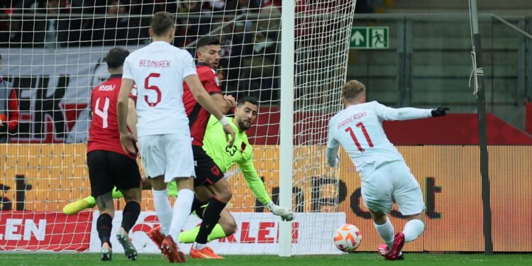 Poland beat Albania in Euro 2024 qualifier