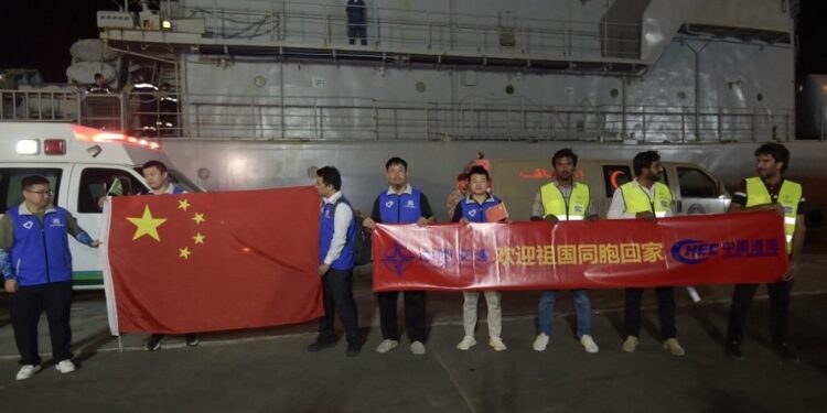 China evacuates 1,300 citizens, other nationals from Sudan