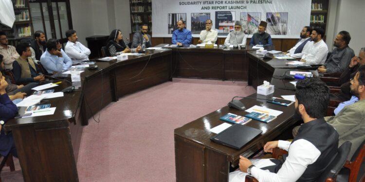 Kashmiris have every Right to Resist Indian Occupation, advocates Hurriyat Leadership at LFK-IPS Solidarity Event on Kashmir & Palestine