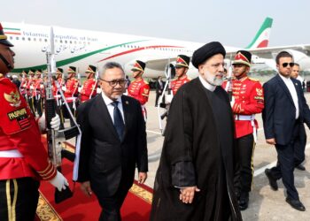 Iranian President Raisi arrives in Jakarata