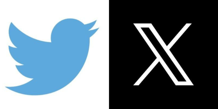 Twitter website replaces bird logo with X