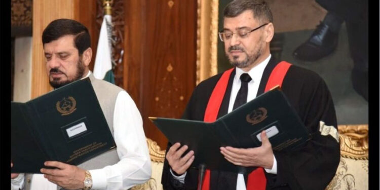 Justice Ibrahim Khan takes oath as Chief Justice PHC