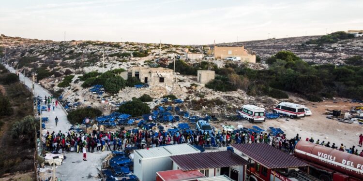 Italian island struggles as migrant surge doubles population