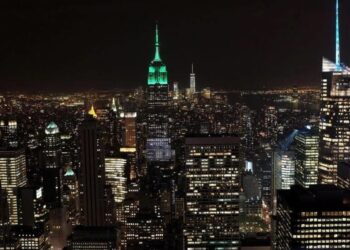 For climate activists, New York’s lights shine too bright
