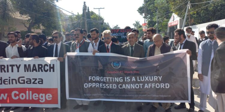 Legal Forum for Kashmir (LFK) and Muslim Law College Rawalpindi Unite to Commemorate Black Day in Kashmir