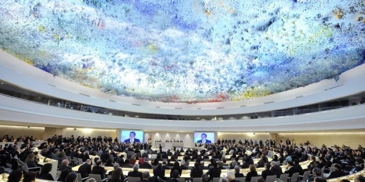 Protest held outside UN Office in Geneva against Indian troops’ brutal tactics in IIOJK