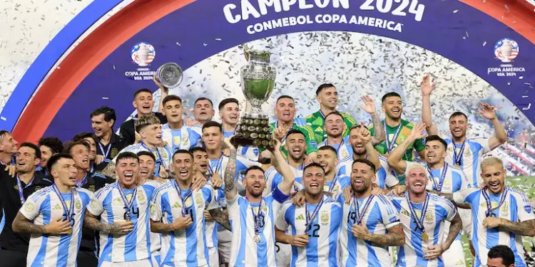 Argentina wins record 16th Copa America title, beats Colombia 1-0 after Messi gets hurt