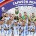 Argentina wins record 16th Copa America title, beats Colombia 1-0 after Messi gets hurt
