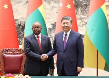 Chinese, Guinea-Bissau presidents hold talks, elevate ties