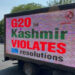 Digital ads trucks flash messages around Washington demanding end to India’s occupation of Kashmir