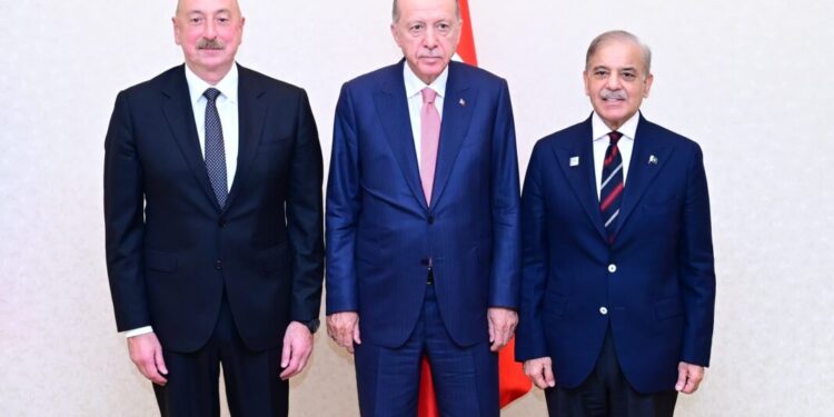 PM Shehbaz proposes tripartite mechanism to further strengthen Pakistan-Turkiye-Azerbaijan economic, commercial cooperation