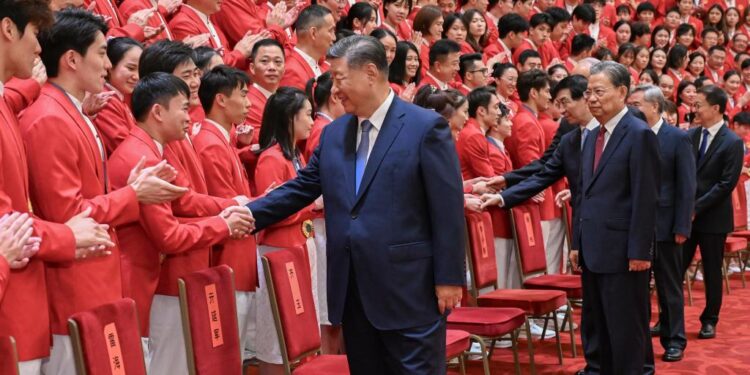 Xi hails Olympians for winning glory for country