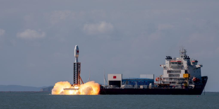 China’s Smart Dragon-3 rocket launches 8 satellites from sea