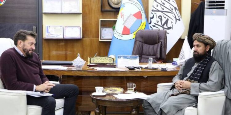 Deputy Minister of Energy and Water Holds Talks with DACAAR Head on Water Management Projects