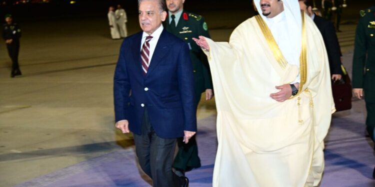 PM Shehbaz Sharif arrives in Riyadh to attend Arab-Islamic Summit