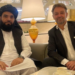 Suhail Shaheen Meets France’s Chargé d’Affaires for Afghanistan in Doha