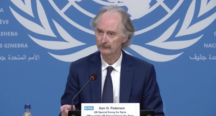 UN envoy urges increased aid for Syria in Damascus visit; U.S. in contact with new leaders