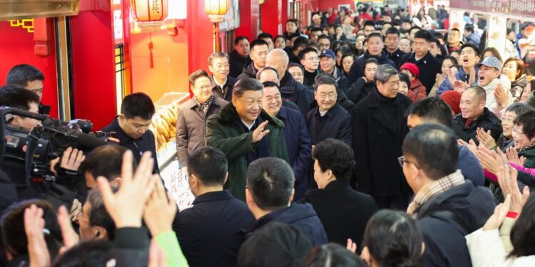 Xi inspects NE China city ahead of Spring Festival
