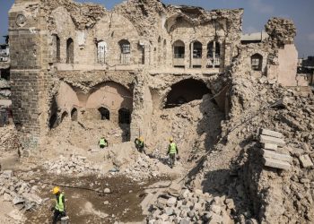 Gazans begin to restore historic fort damaged in war