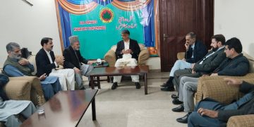 Former PM AJK Ch Anwar condoles death of APHC leader’s son