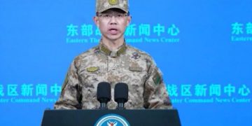 PLA Eastern Theater Command conducts joint drills around Taiwan